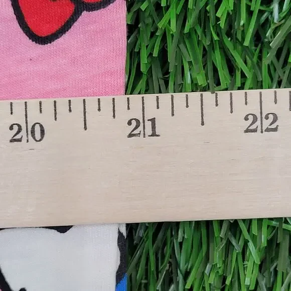 Hello-Kitty Sanrio Zip Hoodie Jacket Womens L/XL 21x27 Pink AOP Lightweight - Picture 5 of 14